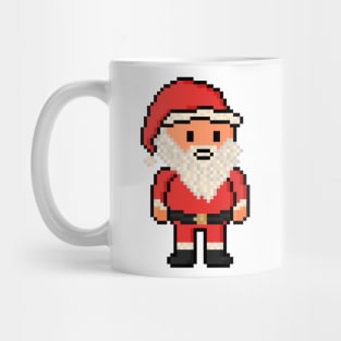 Christmas Pixel Santa Claus Mug